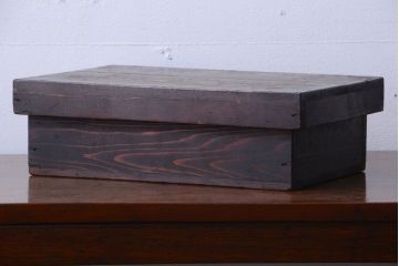 アンティーク雑貨　古民具・骨董　明治〜大正期　古い木のアンティーク小箱(木箱)