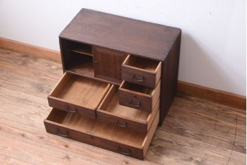 アンティーク家具　古民具・骨董　小さなアンティーク桐箪笥(桐たんす)