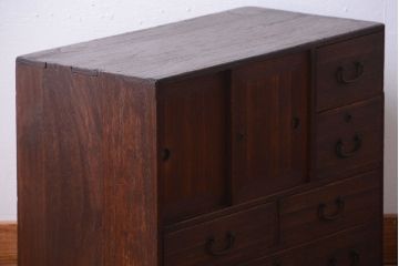 アンティーク家具　古民具・骨董　小さなアンティーク桐箪笥(桐たんす)