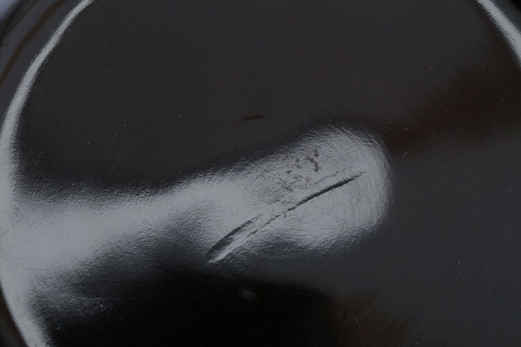 アンティーク雑貨　和製アンティーク　漆塗りの菓子皿4枚セット