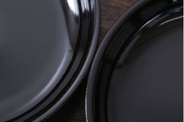 アンティーク雑貨　和製アンティーク　漆塗りの菓子皿4枚セット