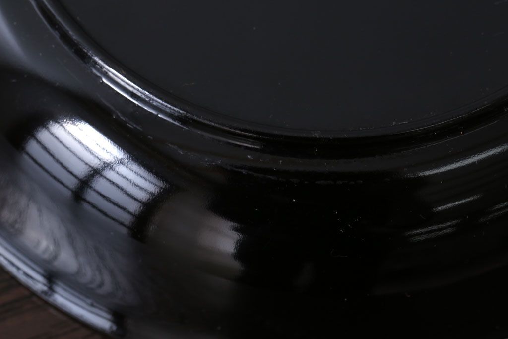 アンティーク雑貨　和製アンティーク　漆塗りの菓子皿4枚セット