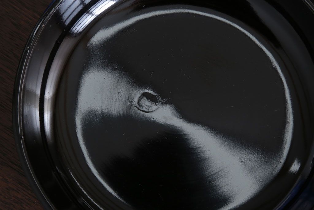 アンティーク雑貨　和製アンティーク　漆塗りの菓子皿5枚セット(1)