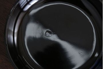 アンティーク雑貨　和製アンティーク　漆塗りの菓子皿5枚セット(1)