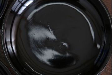 アンティーク雑貨　和製アンティーク　漆塗りの菓子皿5枚セット(1)