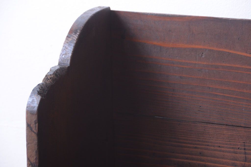 アンティーク家具　和製アンティーク　引き出し付き!小さな古い木の本立て(2)