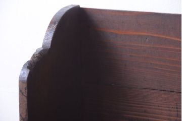 アンティーク家具　和製アンティーク　引き出し付き!小さな古い木の本立て(2)