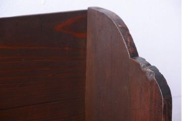 アンティーク家具　和製アンティーク　引き出し付き!小さな古い木の本立て(2)