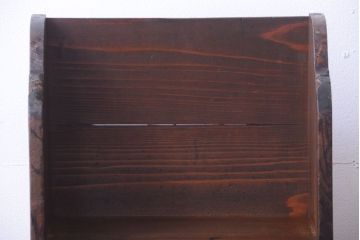 アンティーク家具　和製アンティーク　引き出し付き!小さな古い木の本立て(2)