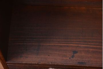 アンティーク家具　和製アンティーク　引き出し付き!小さな古い木の本立て(2)