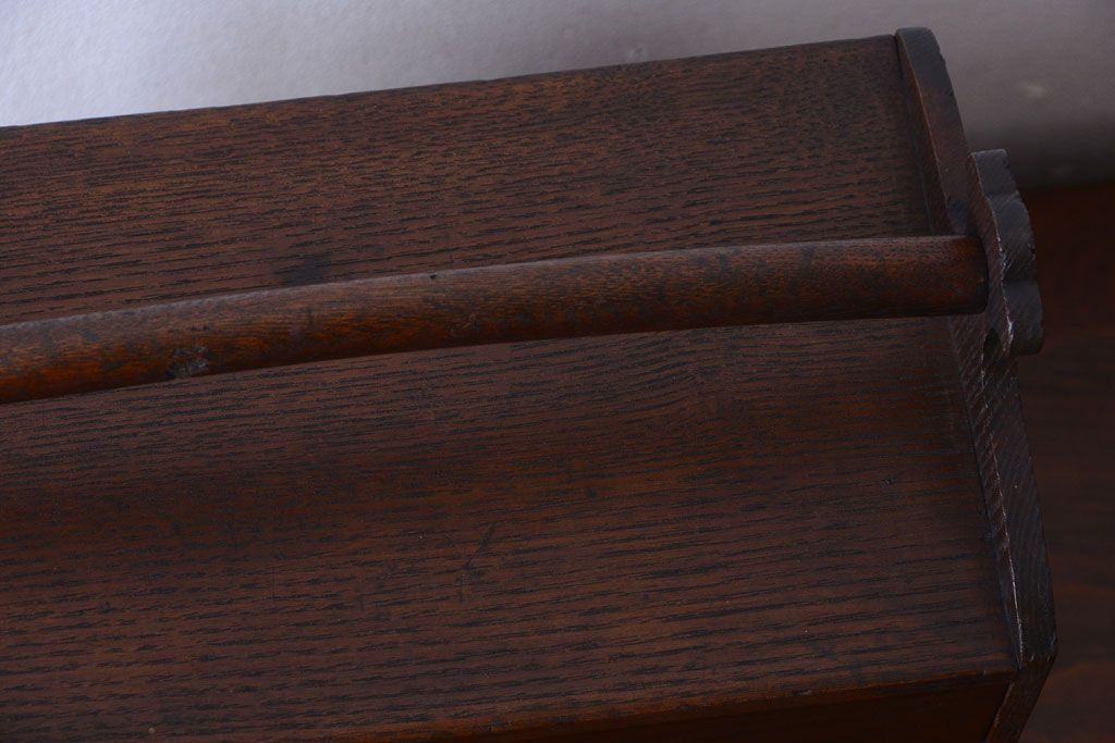 アンティーク雑貨　和製アンティーク　持ち手付き小引き出し(裁縫箱)