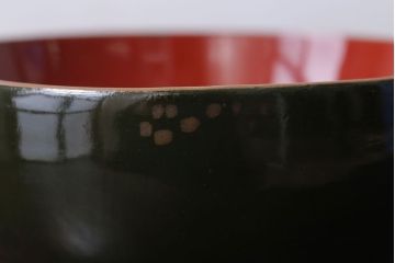 アンティーク雑貨　和製アンティーク　大正〜昭和初期　漆塗りの木製椀5客セット