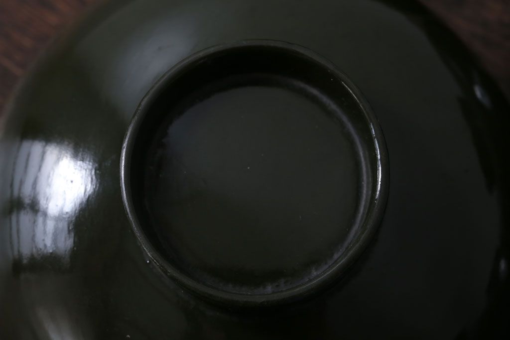 アンティーク雑貨　和製アンティーク　大正〜昭和初期　漆塗りの木製椀5客セット