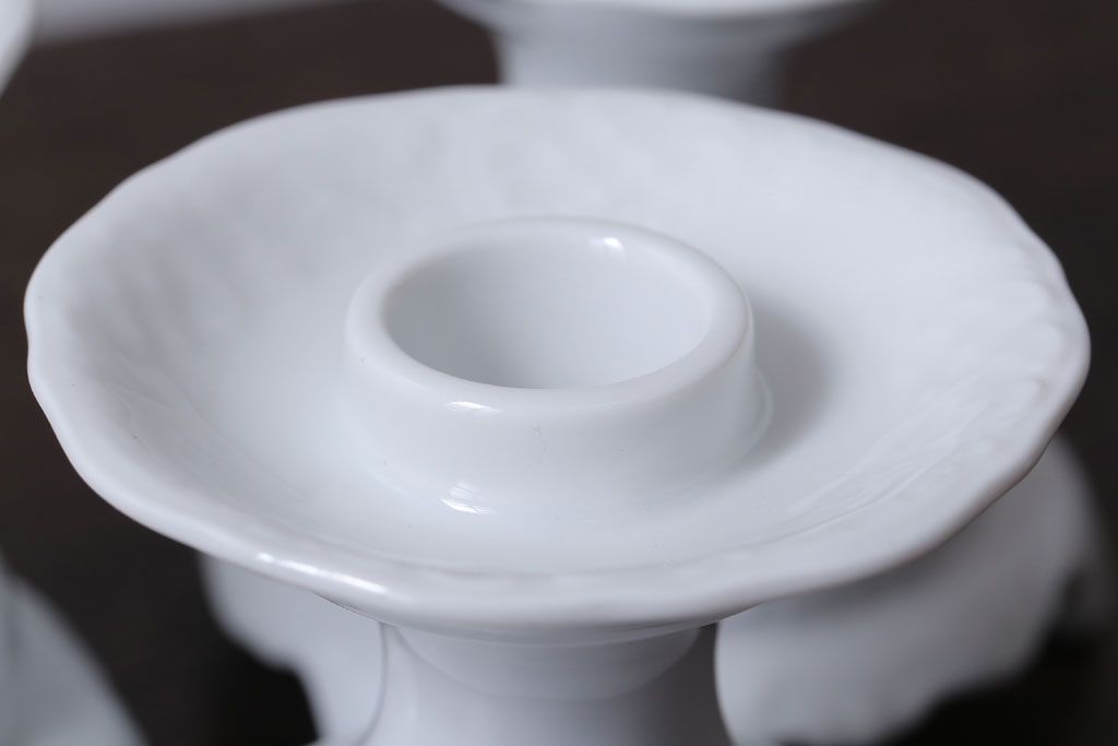 アンティーク雑貨　アンティーク　ドイツ　Schmann BAVARIA(シューマン ババリア)　キャンドルスタンド3つセット