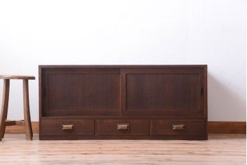 レトロ家具　昭和レトロ　前面桐材!時代箪笥ローボード(テレビボード)