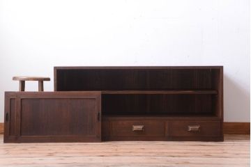 レトロ家具　昭和レトロ　前面桐材!時代箪笥ローボード(テレビボード)