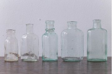 アンティーク雑貨　アンティーク　古いガラス小瓶5本セット