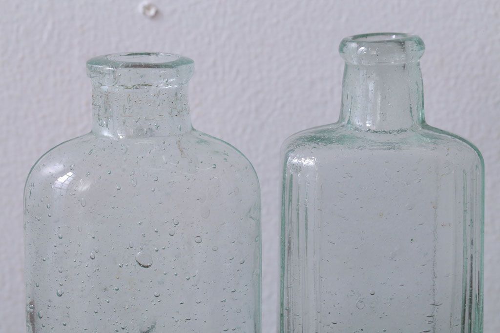 アンティーク雑貨　アンティーク　古いガラス小瓶5本セット