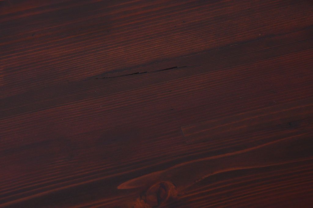 アンティーク家具　和製アンティーク　引き出し2杯付き!結霜ガラス引き戸の収納棚