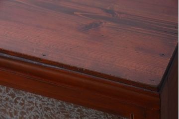 アンティーク家具　和製アンティーク　引き出し2杯付き!結霜ガラス引き戸の収納棚