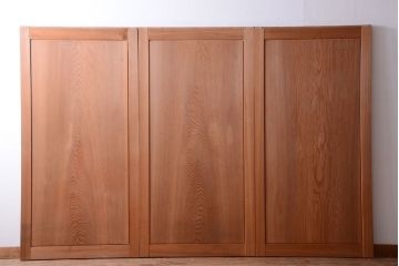 中古　高級品!秋田杉の木味板戸3枚セット