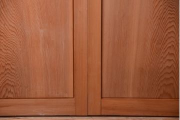 中古　高級品!秋田杉の木味板戸3枚セット