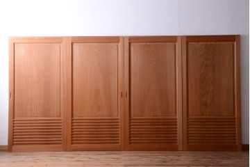 中古　高級品!秋田杉の木味板戸3枚セット