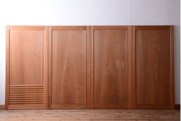 中古　高級品!秋田杉の木味板戸3枚セット