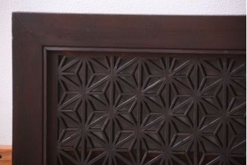 古民具・骨董　大正期　アンティークの組子欄間(明り取り)