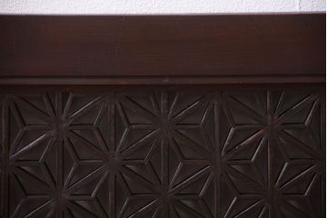 古民具・骨董　大正期　アンティークの組子欄間(明り取り)