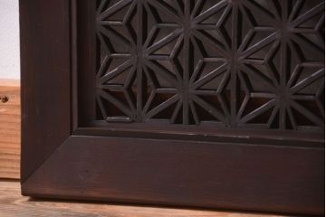 古民具・骨董　大正期　アンティークの組子欄間(明り取り)