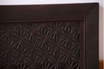 古民具・骨董　大正期　アンティークの組子欄間(明り取り)