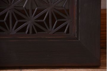 古民具・骨董　大正期　アンティークの組子欄間(明り取り)