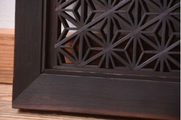 古民具・骨董　大正期　アンティークの組子欄間(明り取り)