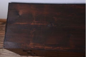 アンティーク家具　和製アンティーク　前面桐材!時代箪笥ローボード(テレビボード)