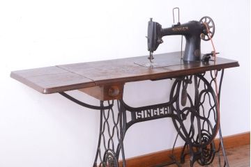 アンティーク家具　ジャンク品　イギリスアンティーク　インダストリアルシンガーミシン(2)