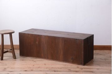 アンティーク家具　和製アンティーク　前面桐材!時代箪笥ローボード(テレビボード・ローチェスト)