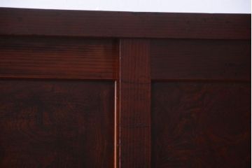 アンティーク家具　古民具・骨董　明治〜大正　前面欅玉杢材!アンティーク収納棚