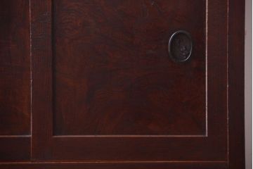 アンティーク家具　古民具・骨董　明治〜大正　前面欅玉杢材!アンティーク収納棚