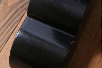 アンティーク　村上堆朱　芳月銘　松に鷹(鷲)の図　衝立(パーテーション)