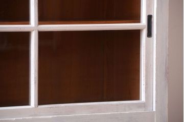 アンティーク家具　アンティーク　大きなペイント重ね収納棚(キャビネット・食器棚)(2)