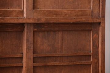 アンティーク家具　和製アンティーク　古い木製の小ぶりな収納棚(下駄箱)(3)