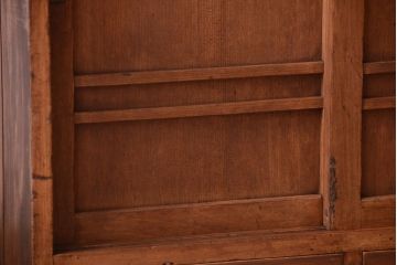 アンティーク家具　和製アンティーク　古い木製の小ぶりな収納棚(下駄箱)(3)