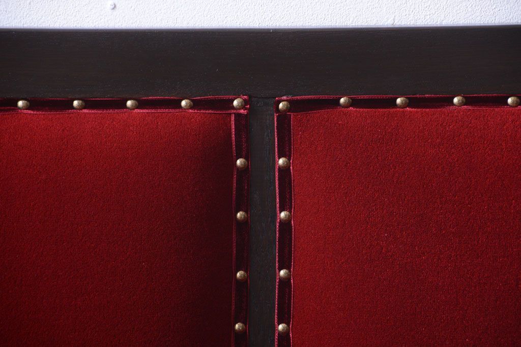 アンティーク家具　大正ロマン　高級品!古いナラ材のアンティークソファベンチ