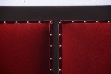 アンティーク家具　大正ロマン　高級品!古いナラ材のアンティークソファベンチ