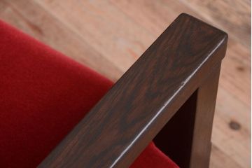 アンティーク家具　大正ロマン　高級品!古いナラ材のアンティークソファベンチ