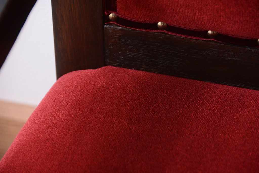 アンティーク家具　大正ロマン　高級品!古いナラ材のアンティークソファベンチ