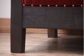 アンティーク家具　大正ロマン　高級品!古いナラ材のアンティークソファベンチ