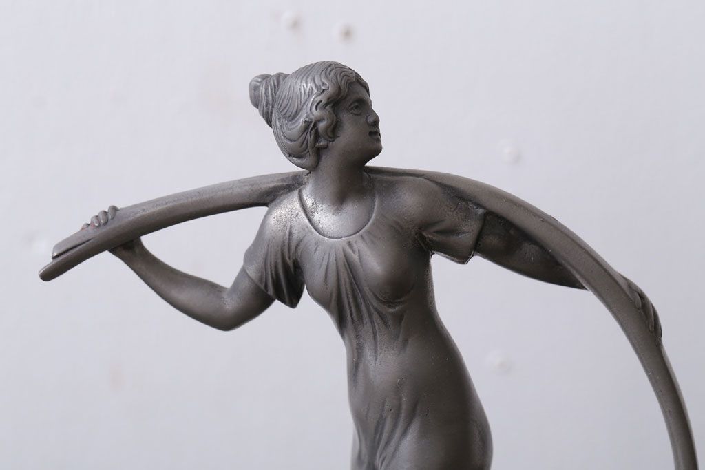 アンティーク雑貨　アンティーク　Achille Gamba(アキレ・ガンバ)　錫(スズ)のトレー