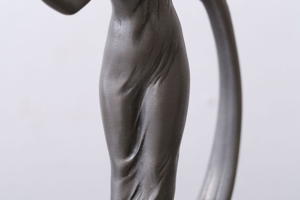 アンティーク雑貨　アンティーク　Achille Gamba(アキレ・ガンバ)　錫(スズ)のトレー